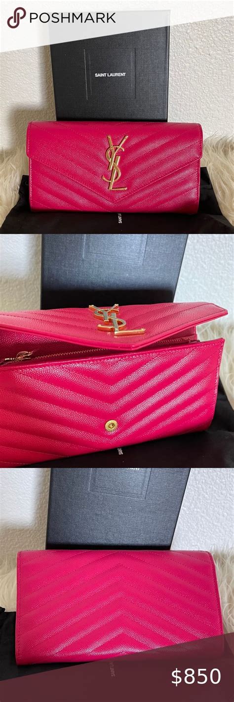 pink ysl wallet|farfetch ysl wallet.